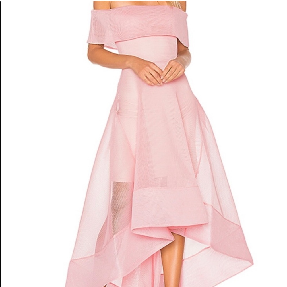 Bronx and Banco High Low Tulip Pink Dress Size Small